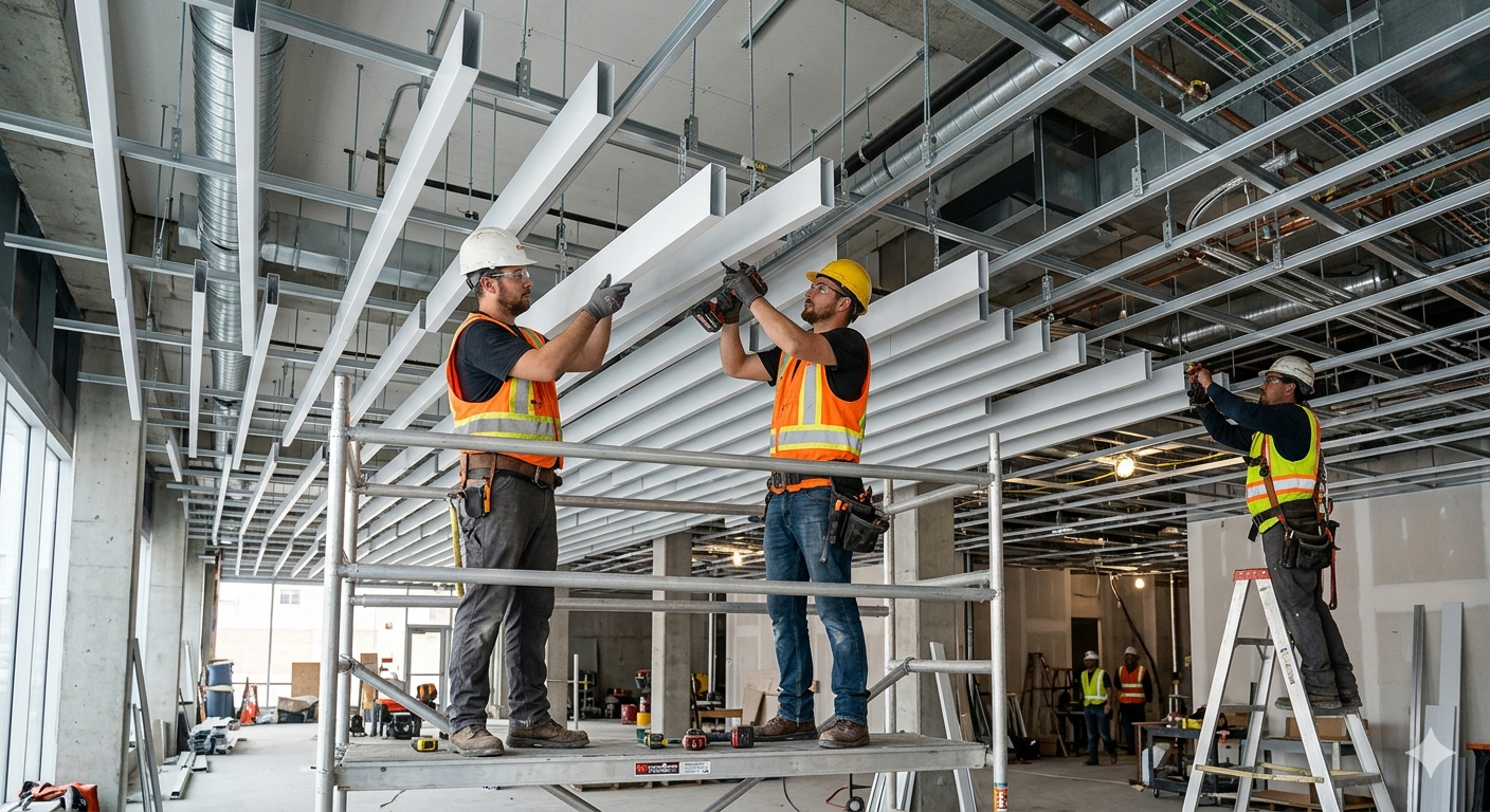 Aluminum Ceiling Installation & Repair